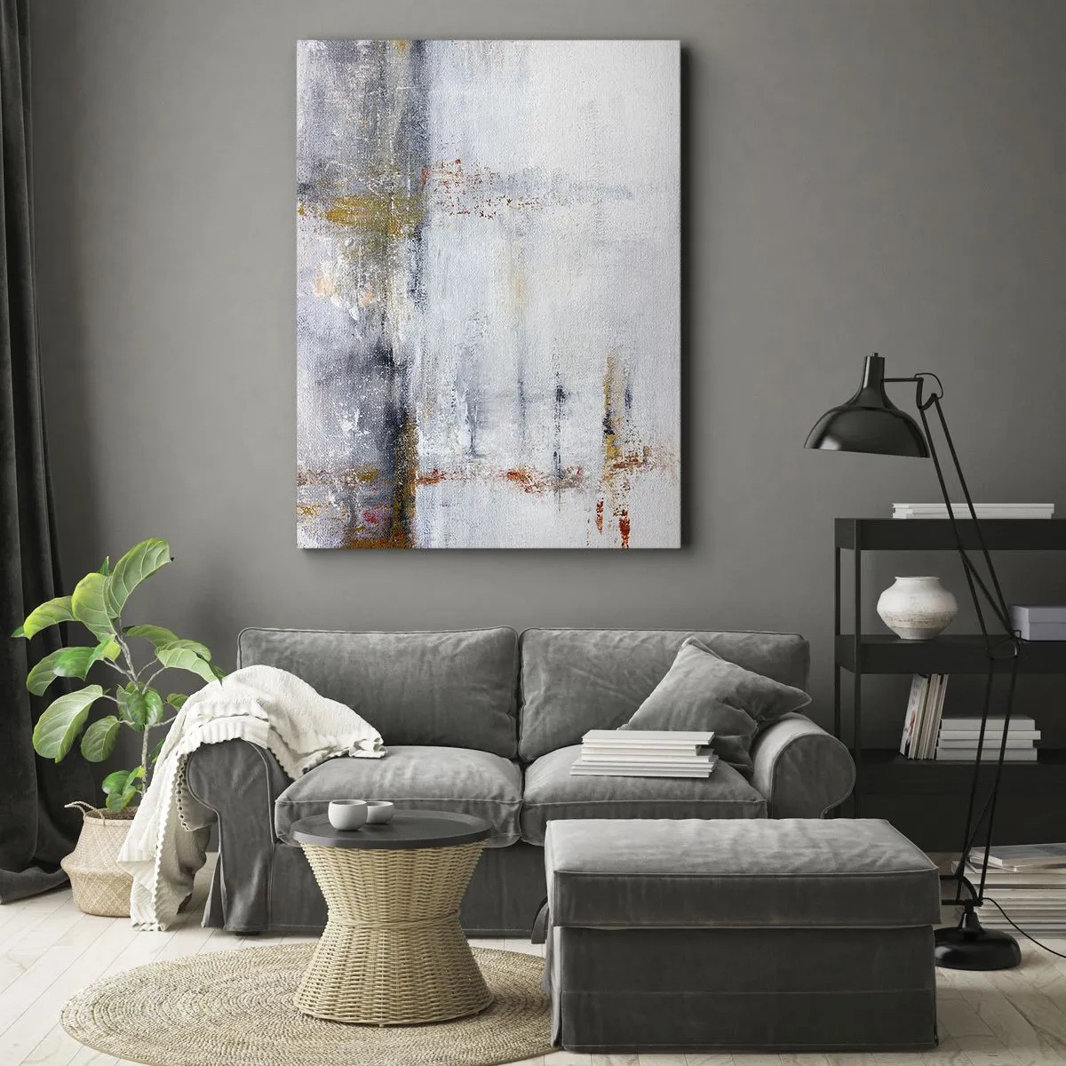 Obraz na plátne - Za závojom vzduchu - 65x120 cm