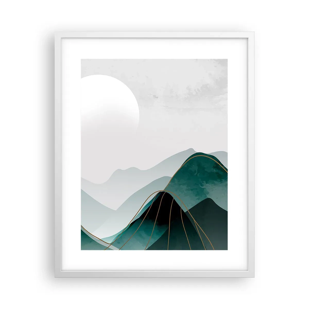 Plagát v bielom ráme - V plnom majestáte - 40x50 cm