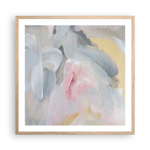 Plagát v ráme zo svetlého duba - V pastelovom svete - 60x60 cm