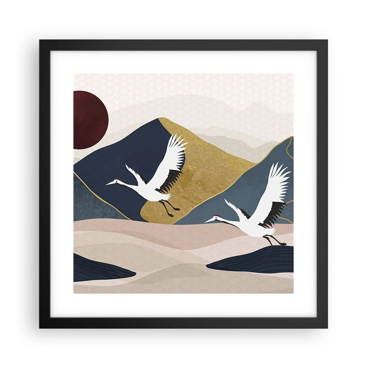 Plagát v čiernom ráme - Opäť ubehol ďalší deň - 40x40 cm