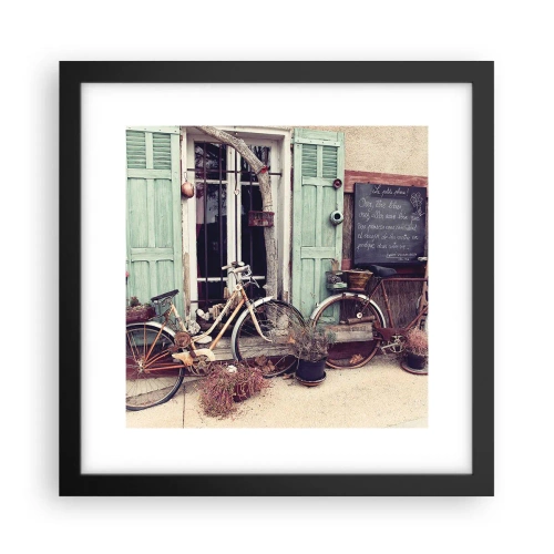 Plagát v čiernom ráme - Nech žije provincia - 30x30 cm