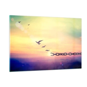 Obraz na skle - Víťazstvo slobody - 120x80 cm