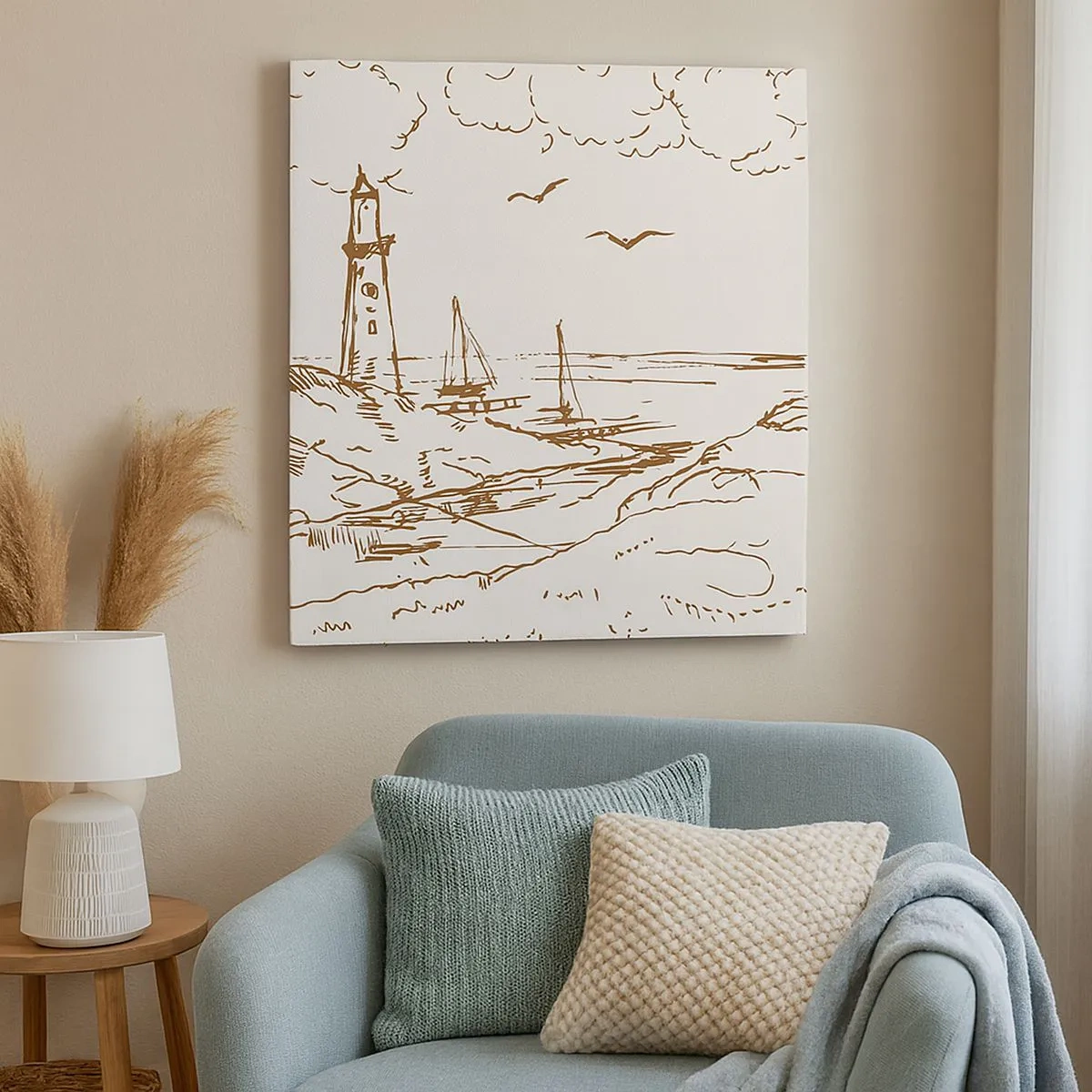 Obraz na plátne - Náčrt letných spomienok - 30x30 cm