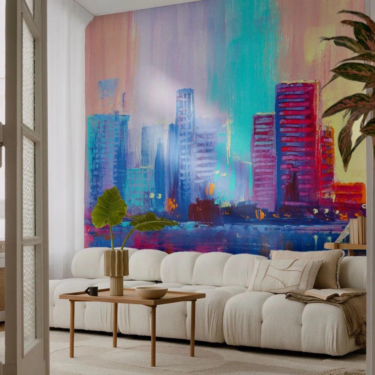 Fototapeta Standard Eco - Vykúpané vo farbách - Mesto, Architektúra, Kus - 400x280 cm