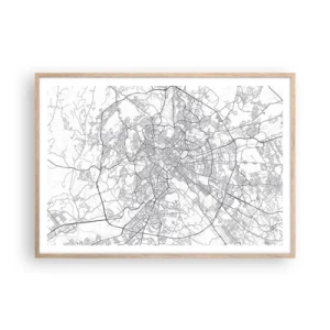 Plagát v ráme zo svetlého duba - Rímsky kruh - 100x70 cm