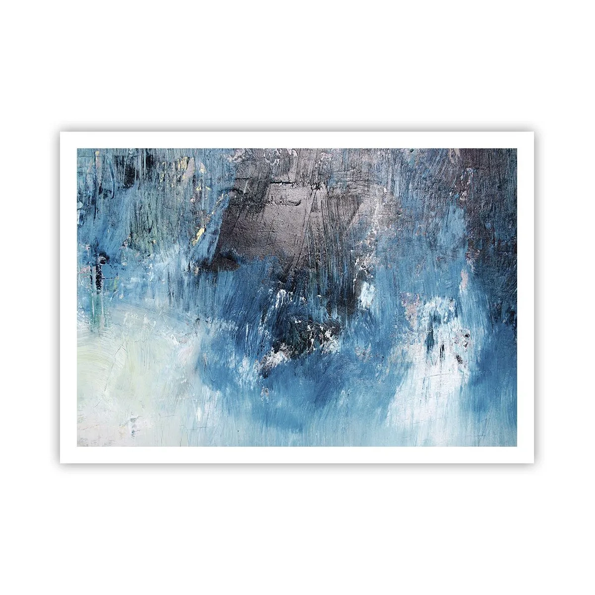 Plagát - Rapsódia v modrom - 100x70 cm
