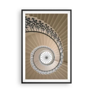 Plagát v čiernom ráme - Vnútri mušle - 61x91 cm
