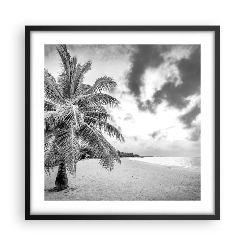 Plagát v čiernom ráme - Keď túžiš po samote…. - 50x50 cm