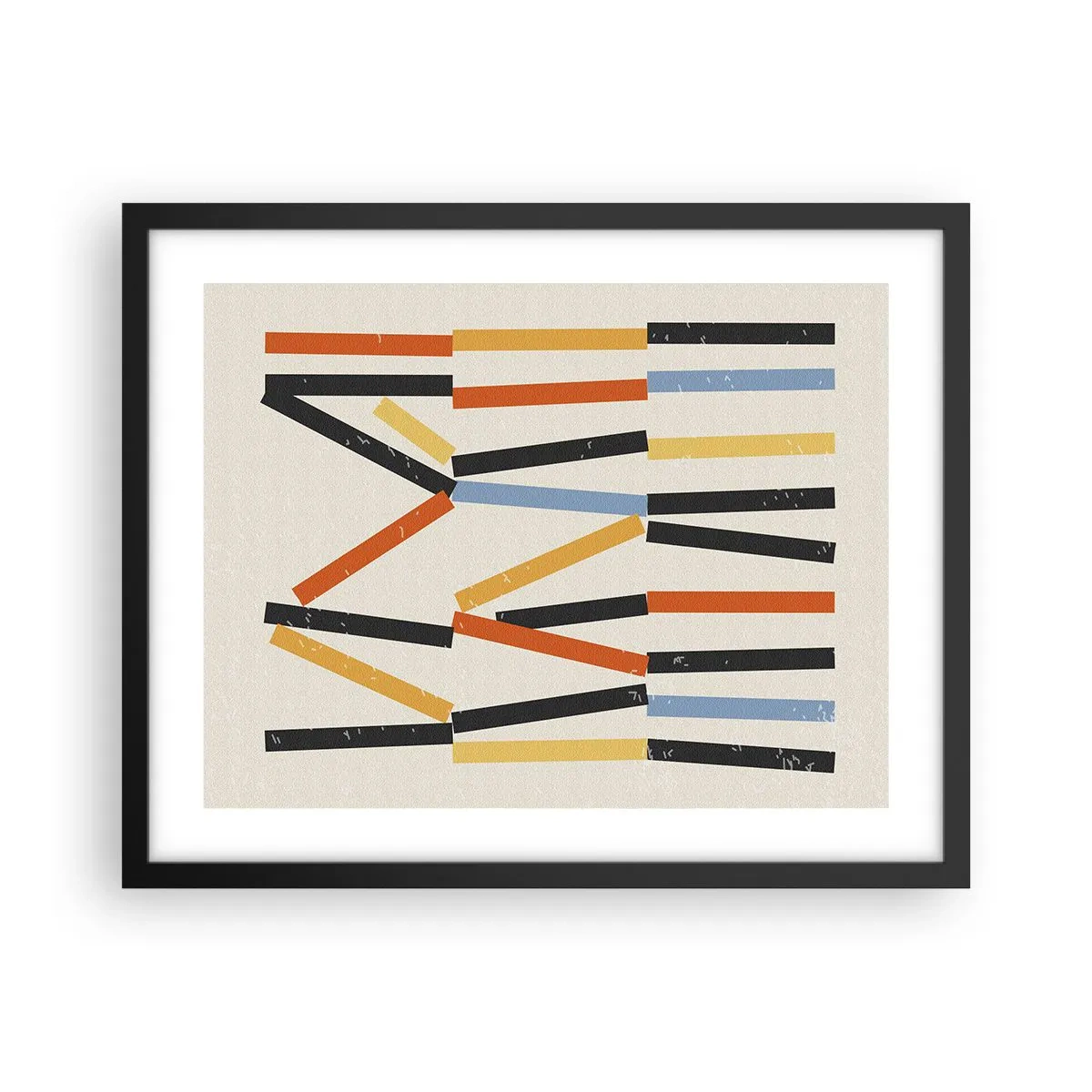 Plagát v čiernom ráme - Kompozícia na úrovni - 50x40 cm