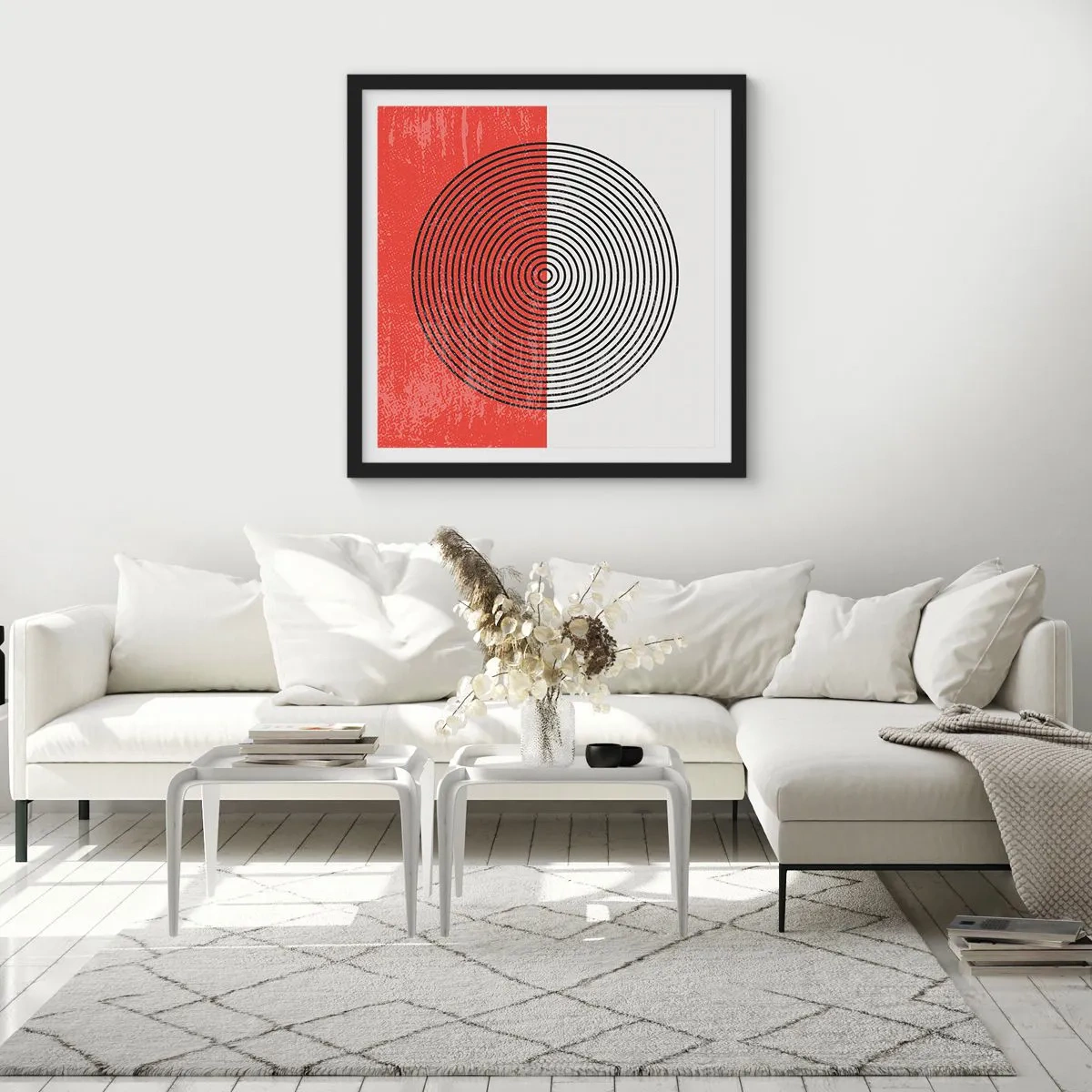 Plagát v čiernom ráme - Presný zásah - 50x50 cm