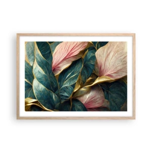 Plagát v ráme zo svetlého duba - Prirodzená elegancia a štýl - 70x50 cm