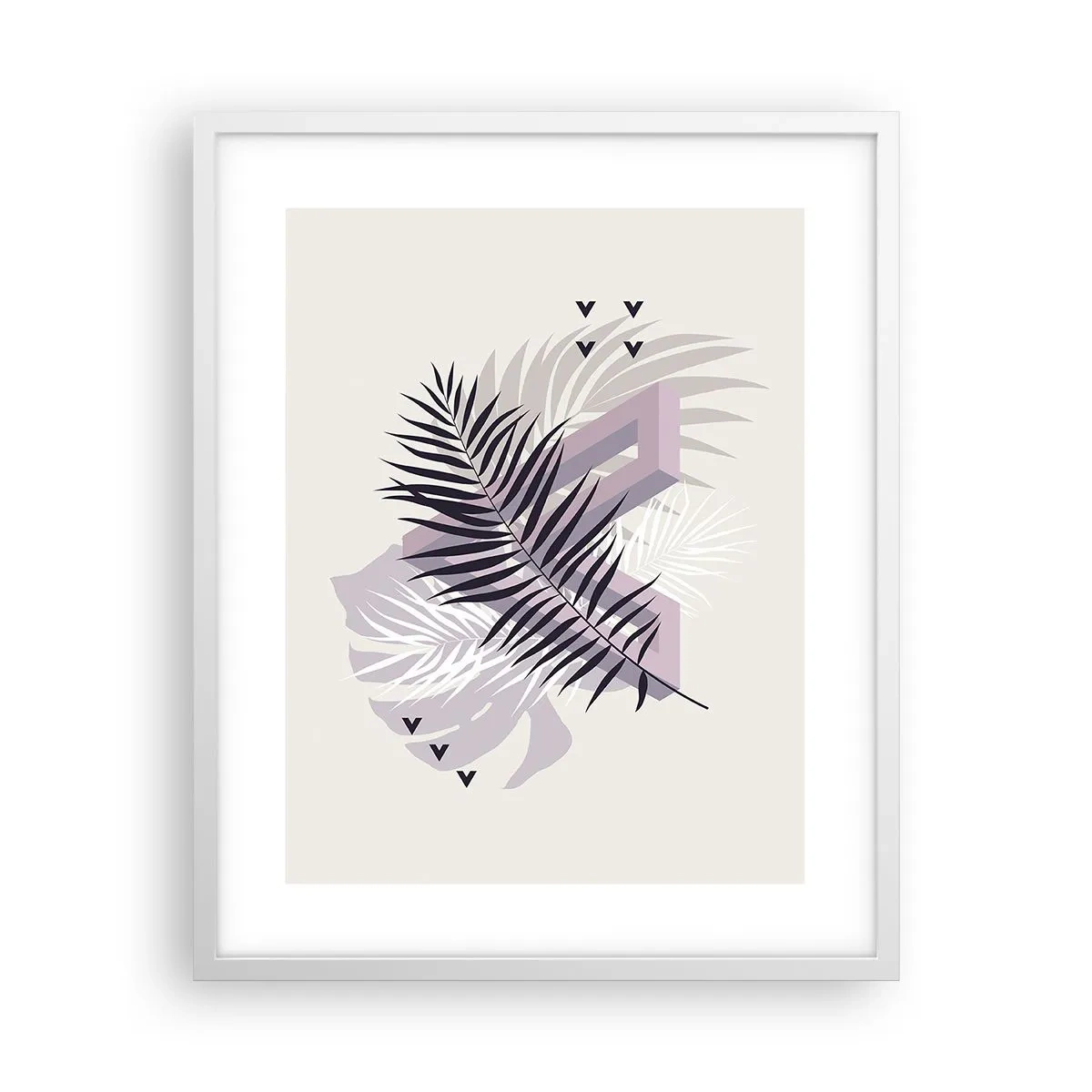 Plagát v bielom ráme - Tieň tieňa - 40x50 cm