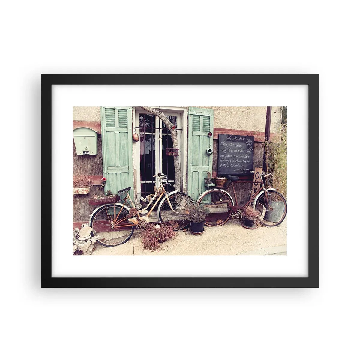 Plagát v čiernom ráme - Nech žije provincia - 40x30 cm