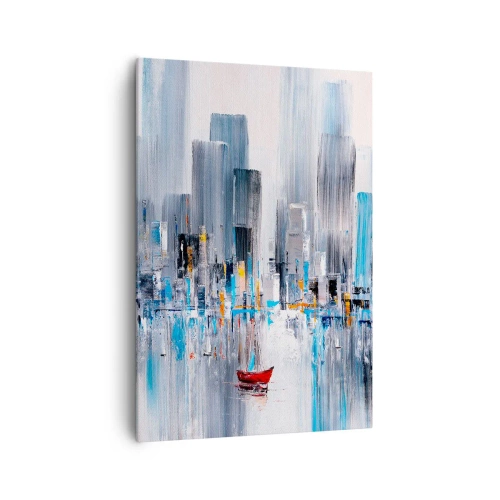 Obraz na plátne - Metropola pri zálive - 70x100 cm