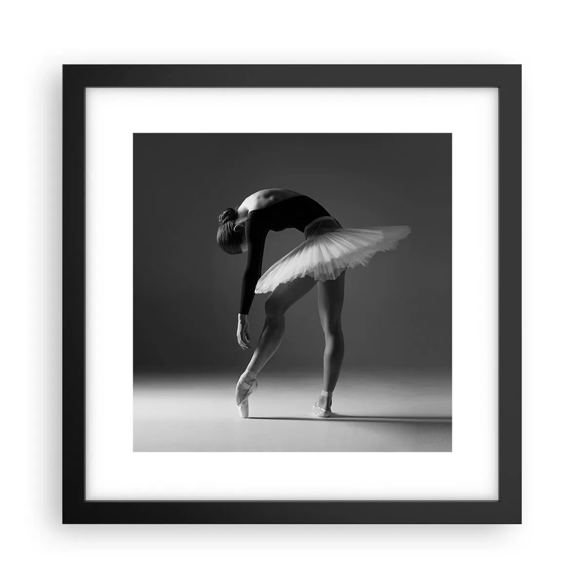 Plagát v čiernom ráme - Bella ballerina - 30x30 cm