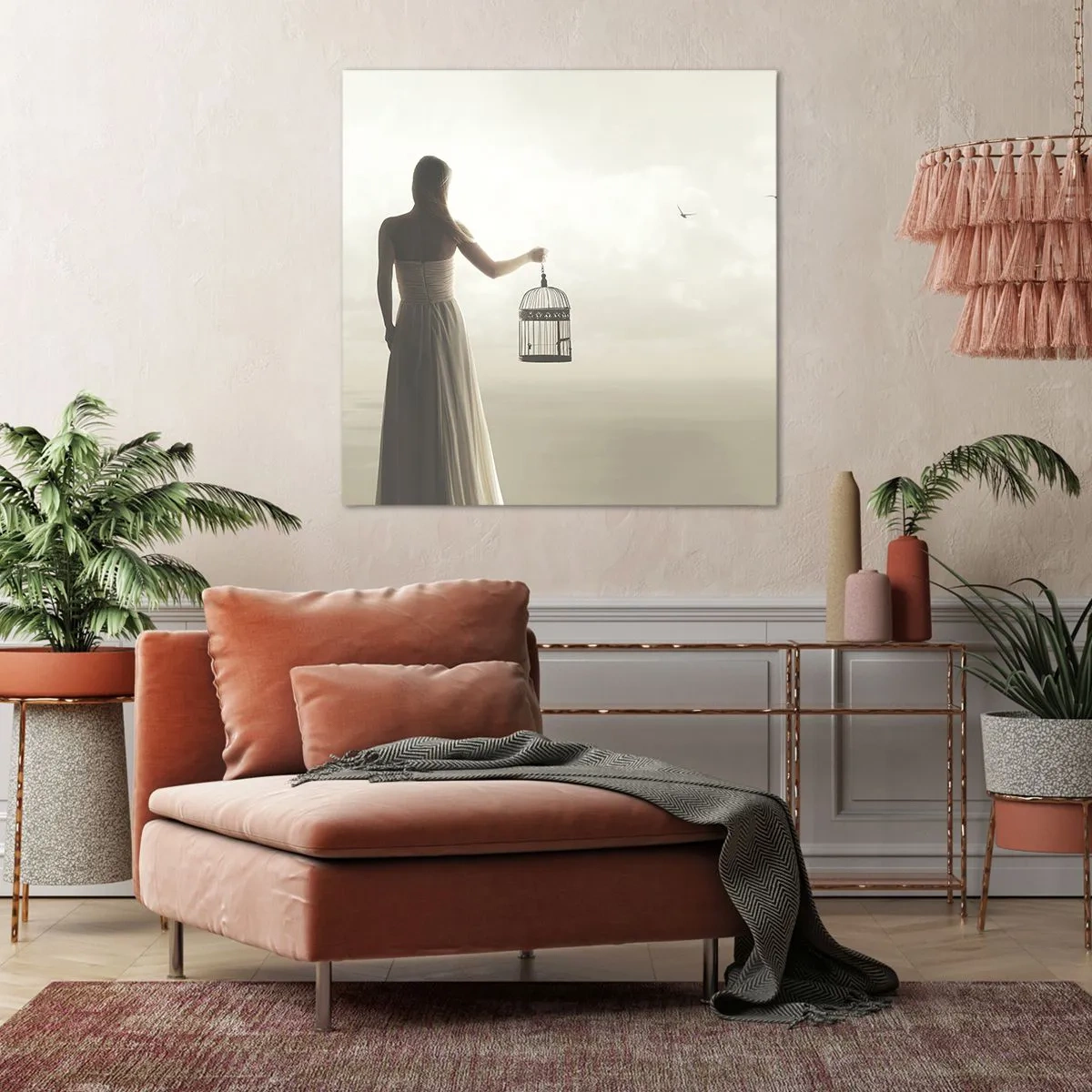 Obraz na plátne - Buď slobodná - 70x70 cm