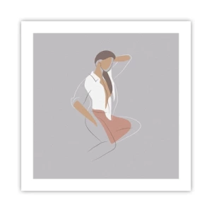 Plagát - Obrys pôvabu - 50x50 cm