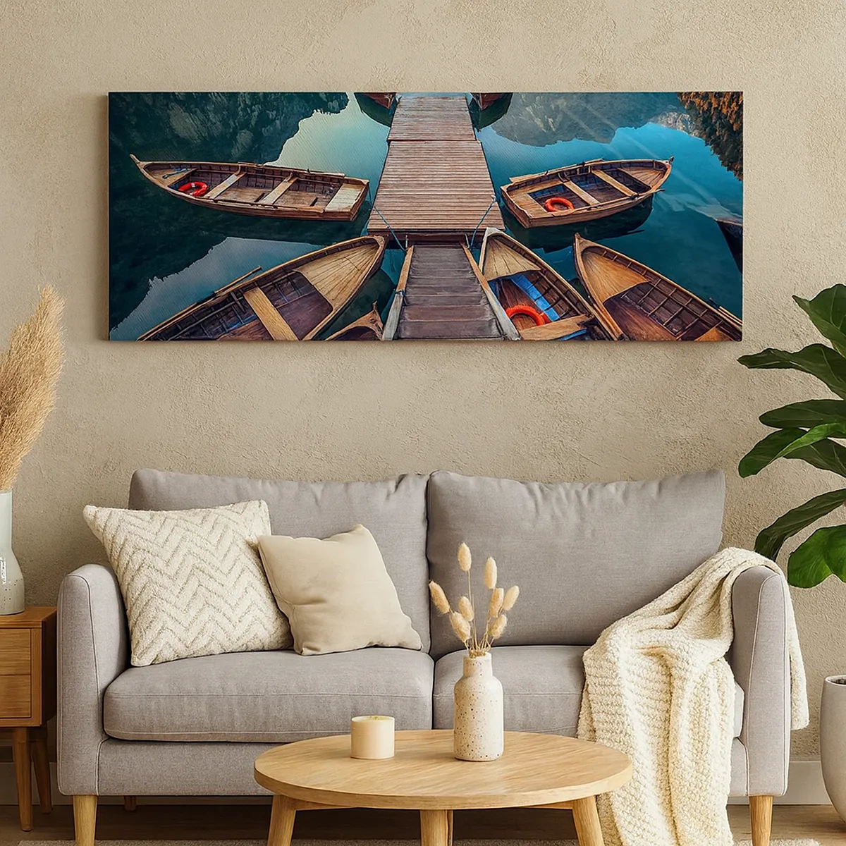 Obraz na plátne - Čakám v prístave - 30x30 cm