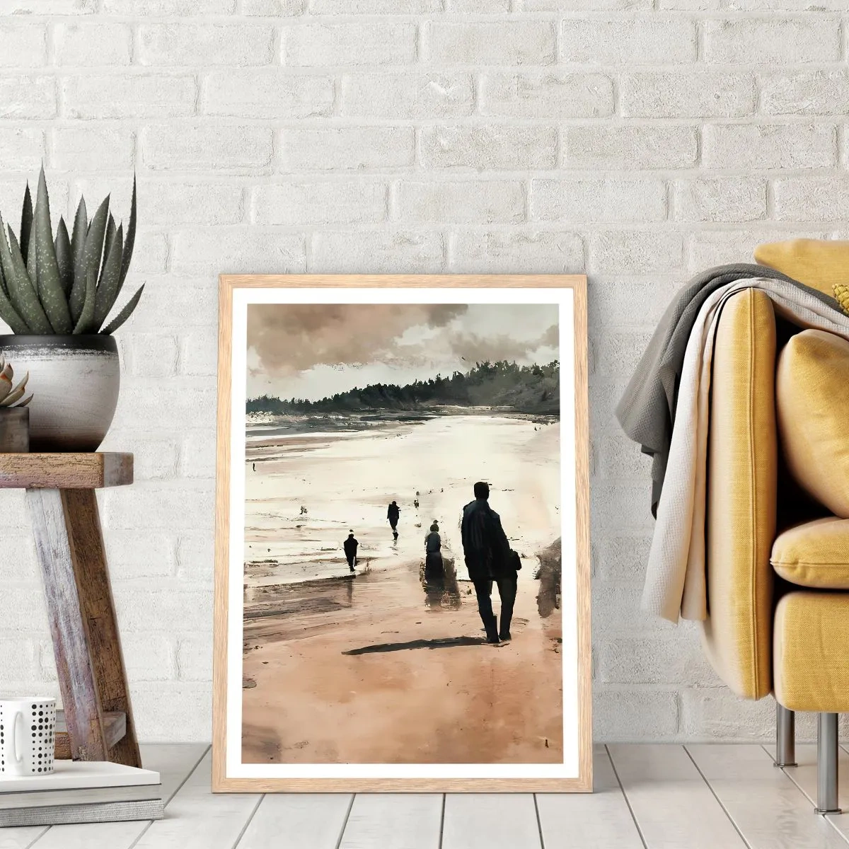 Plagát v ráme zo svetlého duba - Vyvolaní - 70x100 cm