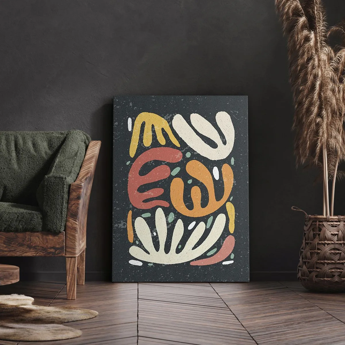 Obraz na plátne - Kompozícia – hneď ťa chytím - 50x70 cm