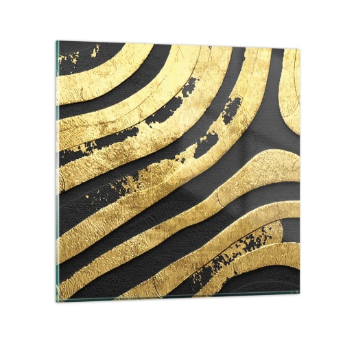 Obraz na skle - Všetko plynie - 50x50 cm