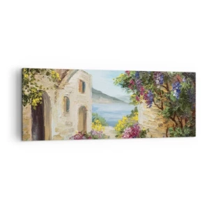 Obraz na plátne - Pôvab pobrežnej krajiny - 140x50 cm