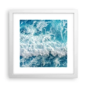 Plagát v bielom ráme - Radostne a skákavo - 30x30 cm