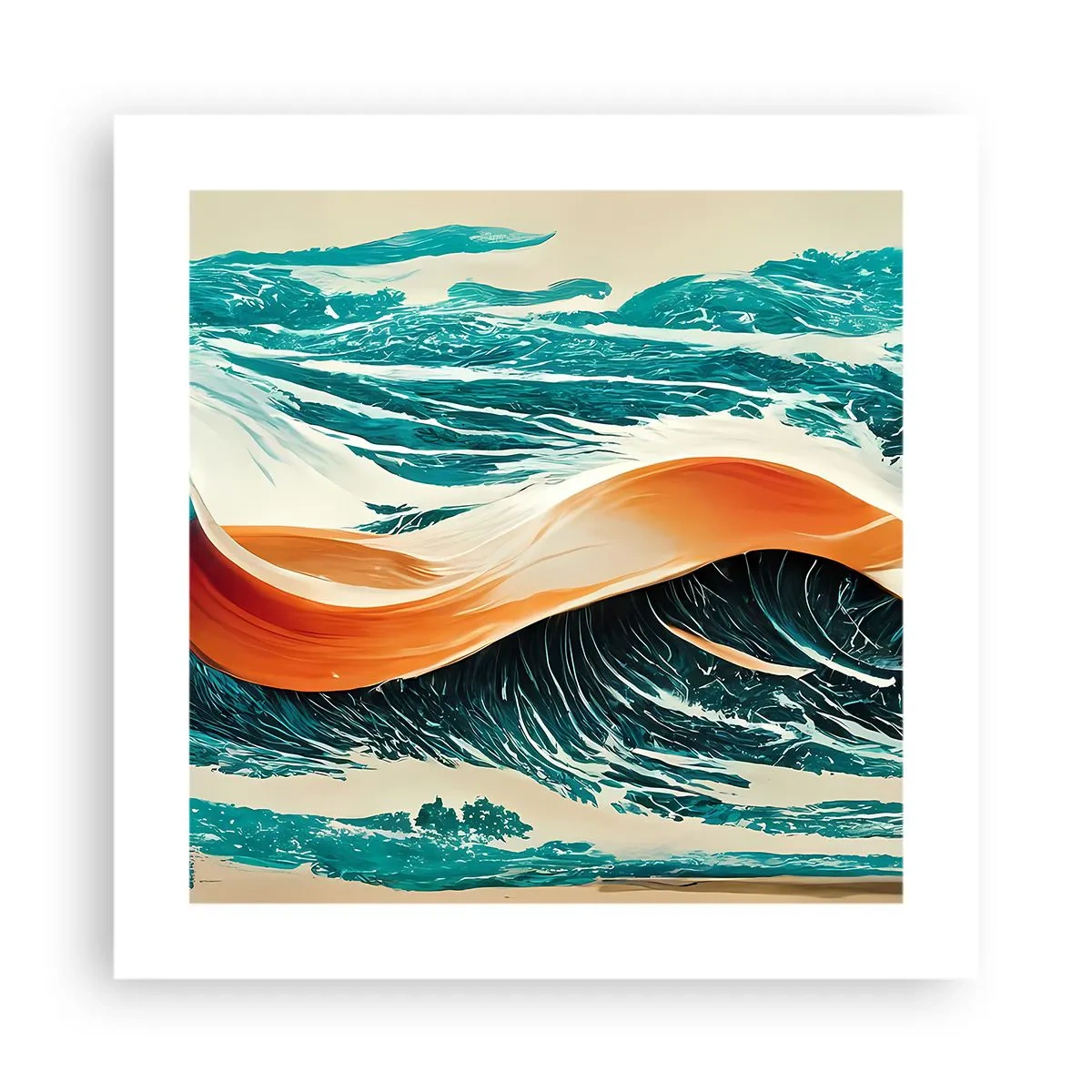Plagát - Surferov sen - 40x40 cm
