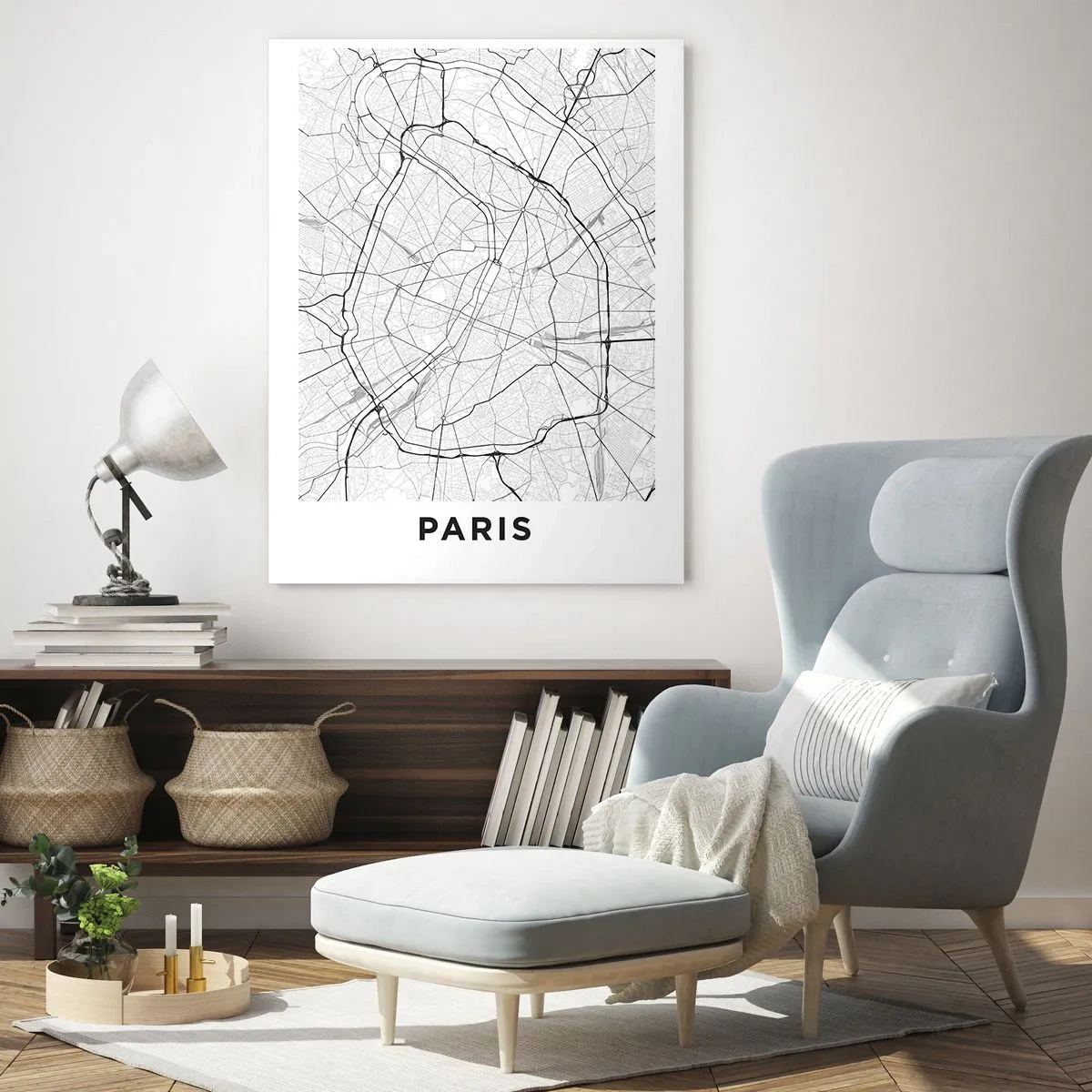 Obraz na skle - Kvet Paríža - 50x70 cm