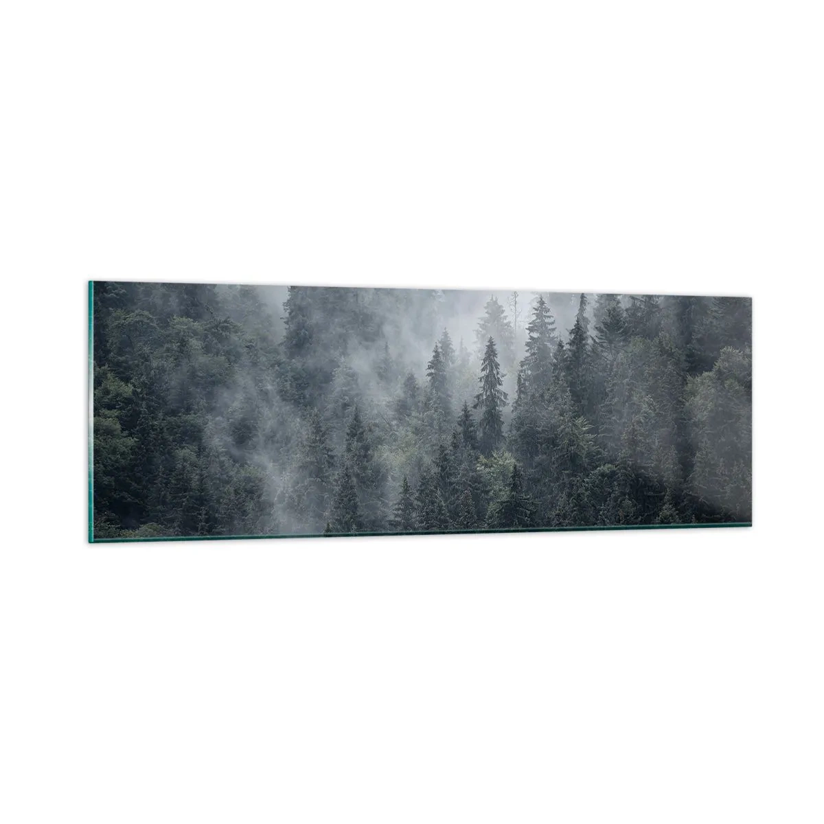 Obraz na skle - Lesné svitania - 90x30 cm