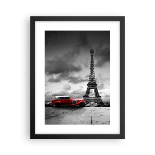 Plagát v čiernom ráme - Nie tak dávno v Paríži - 30x40 cm
