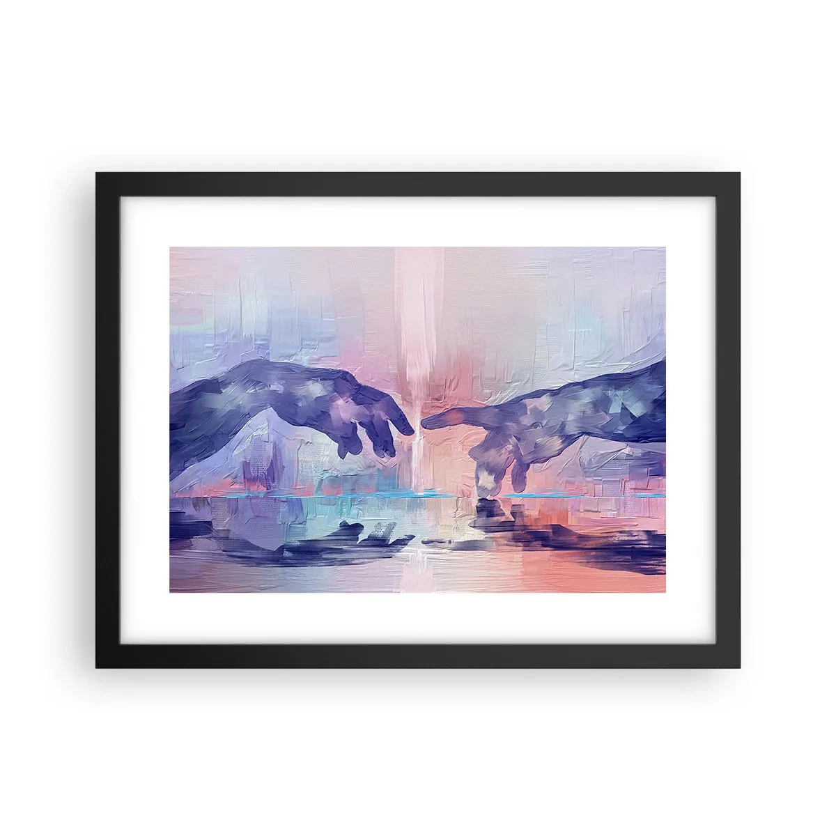 Plagát v čiernom ráme - Božská iskra života - 40x30 cm