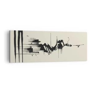 Obraz na plátne - Rýchla abstrakcia - 140x50 cm