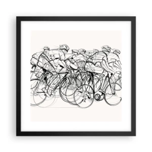 Plagát v čiernom ráme - Spoločne v tíme - 40x40 cm