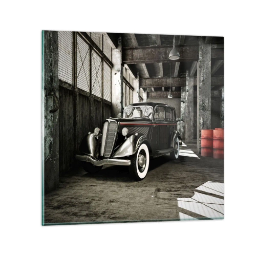 Obraz na skle - Nepominuteľná elegancia 30. rokov - 70x70 cm