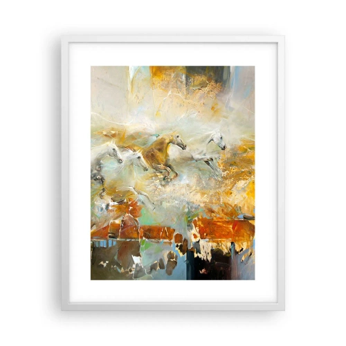 Plagát v bielom ráme - Cvála svetlom - 40x50 cm