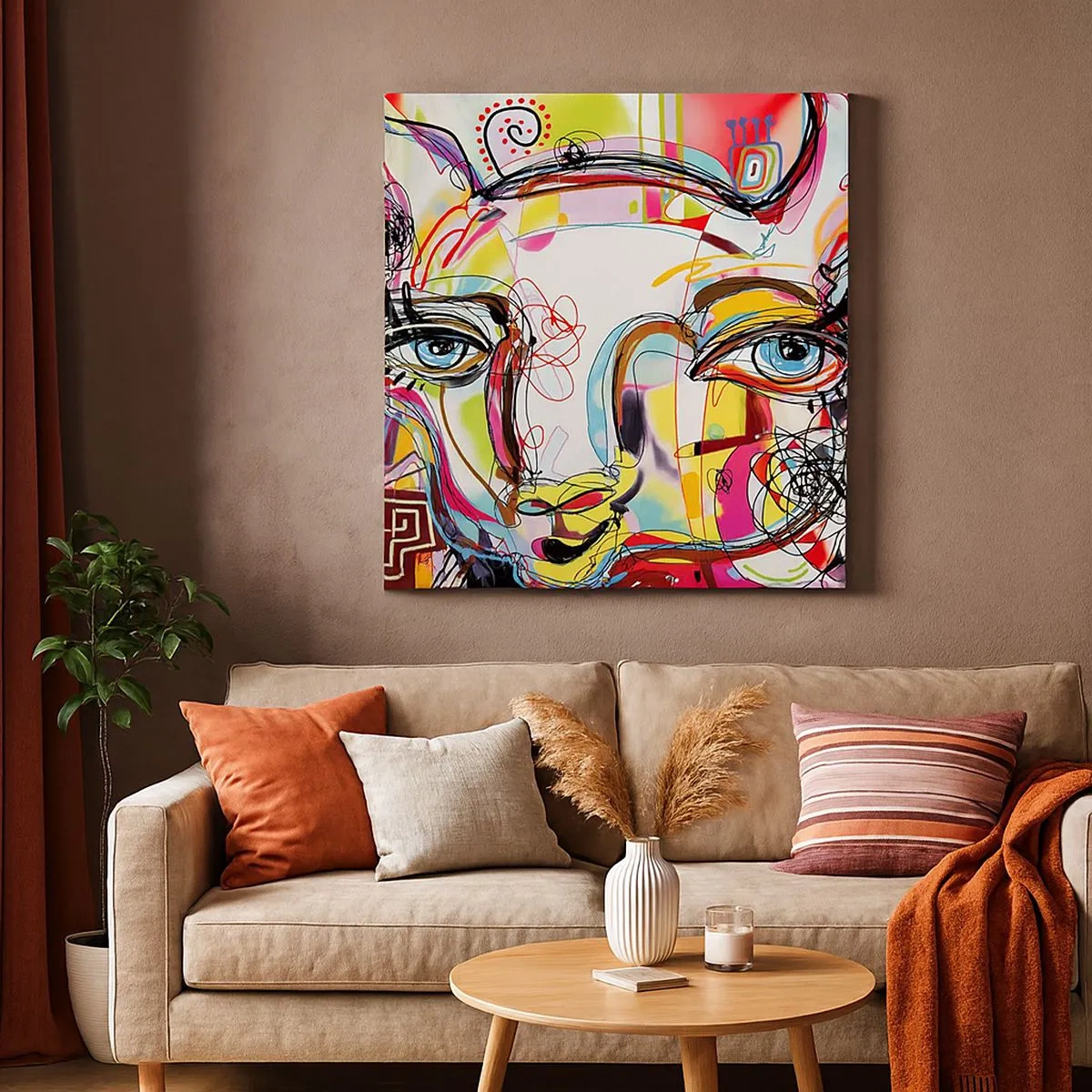 Obraz na plátne - Bohatstvo mačacej krásy - 30x30 cm