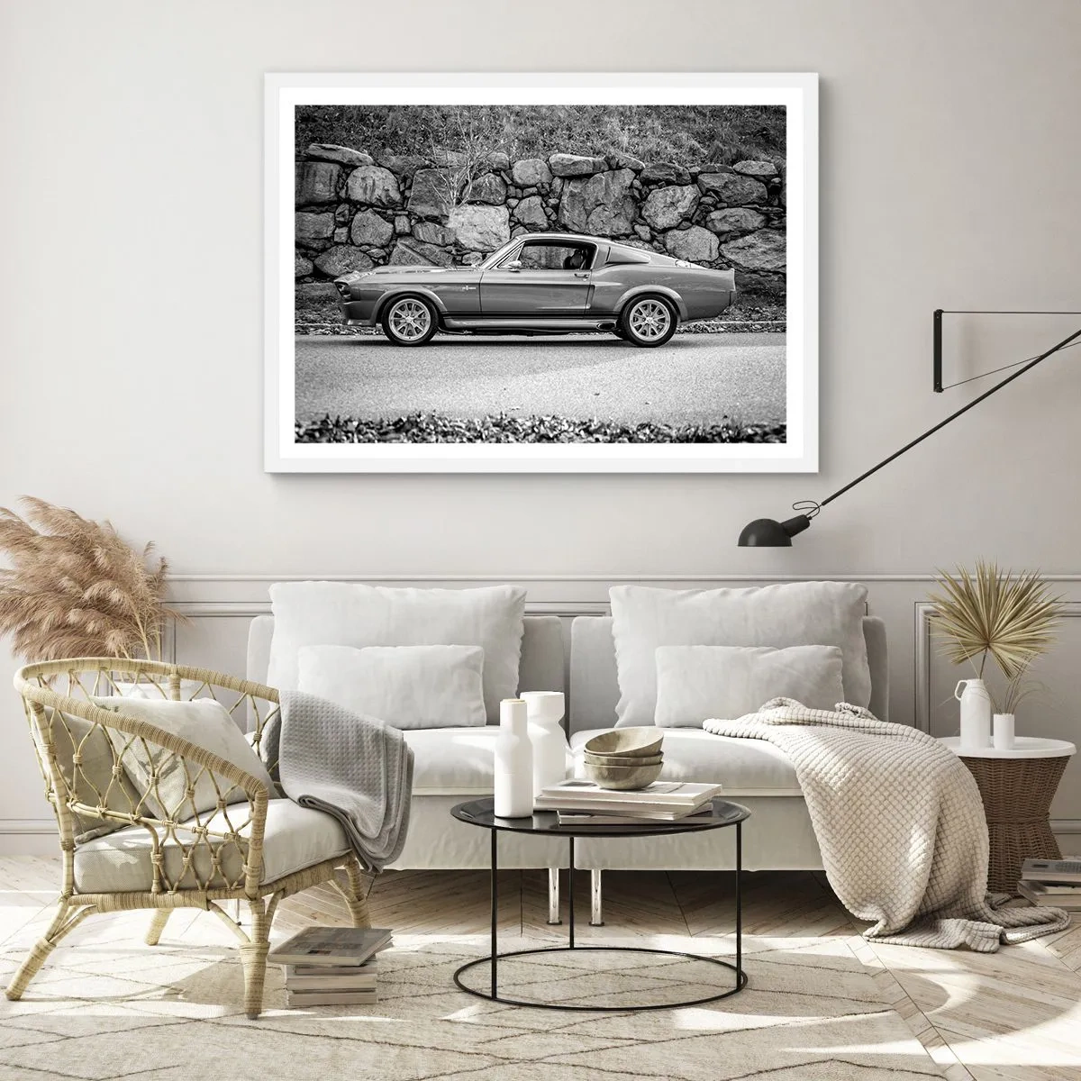 Plagát v bielom ráme - Legenda 60. rokov - 91x61 cm