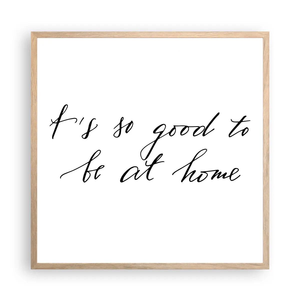 Plagát v ráme zo svetlého duba - Celá pravda - 60x60 cm