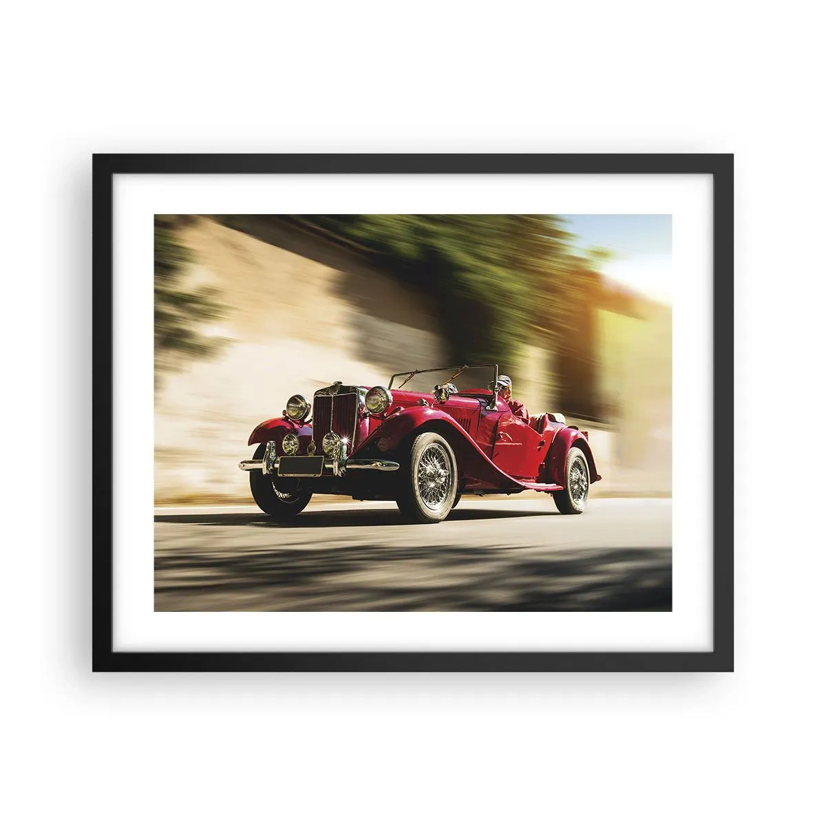 Plagát v čiernom ráme - Krajšia ako Níke Samotrácka - 50x40 cm