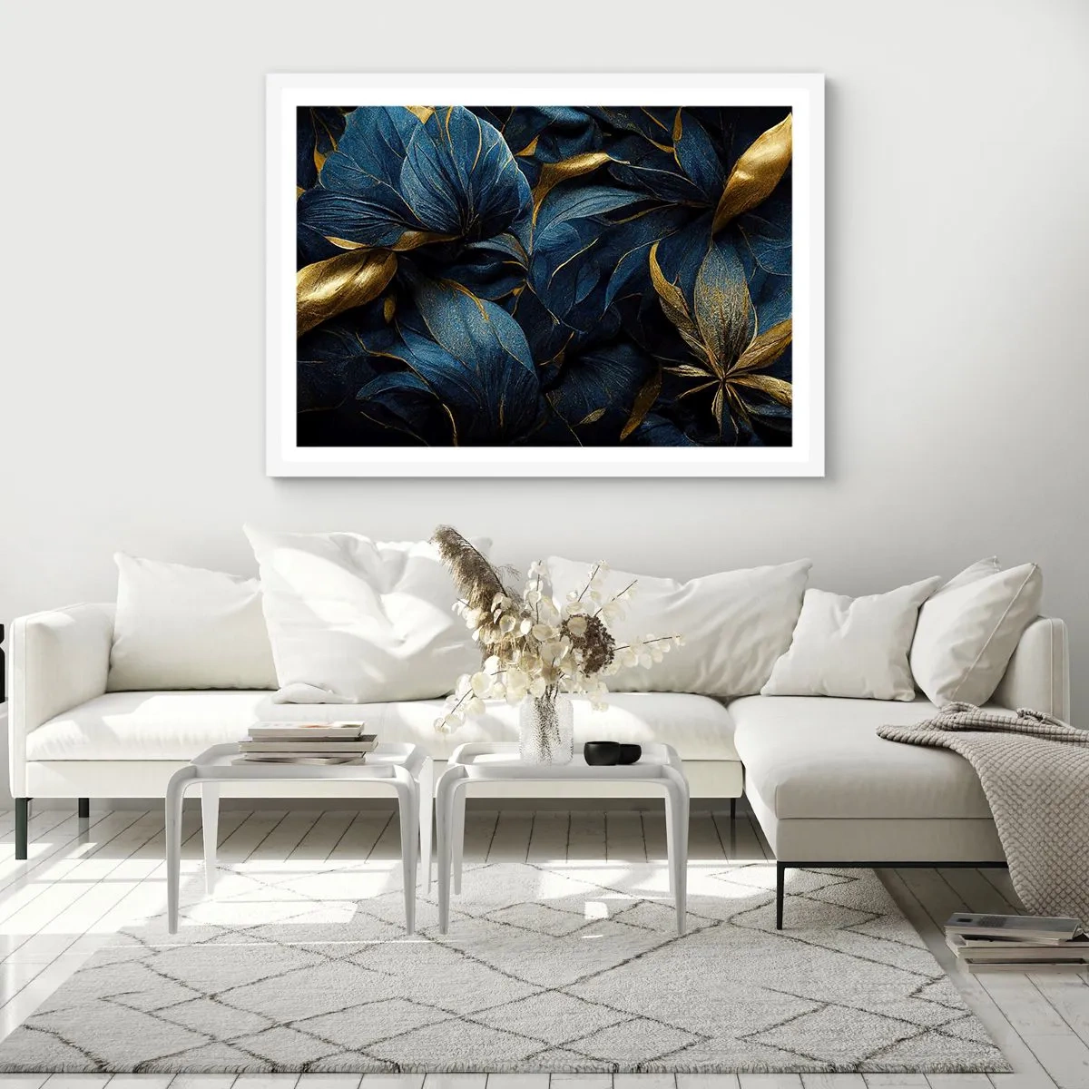 Plagát v bielom ráme - Podšívané zlatom - 91x61 cm