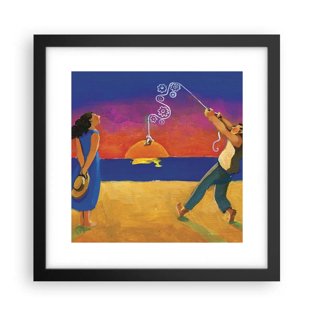 Plagát v čiernom ráme - Viac ako hviezda z neba - 30x30 cm