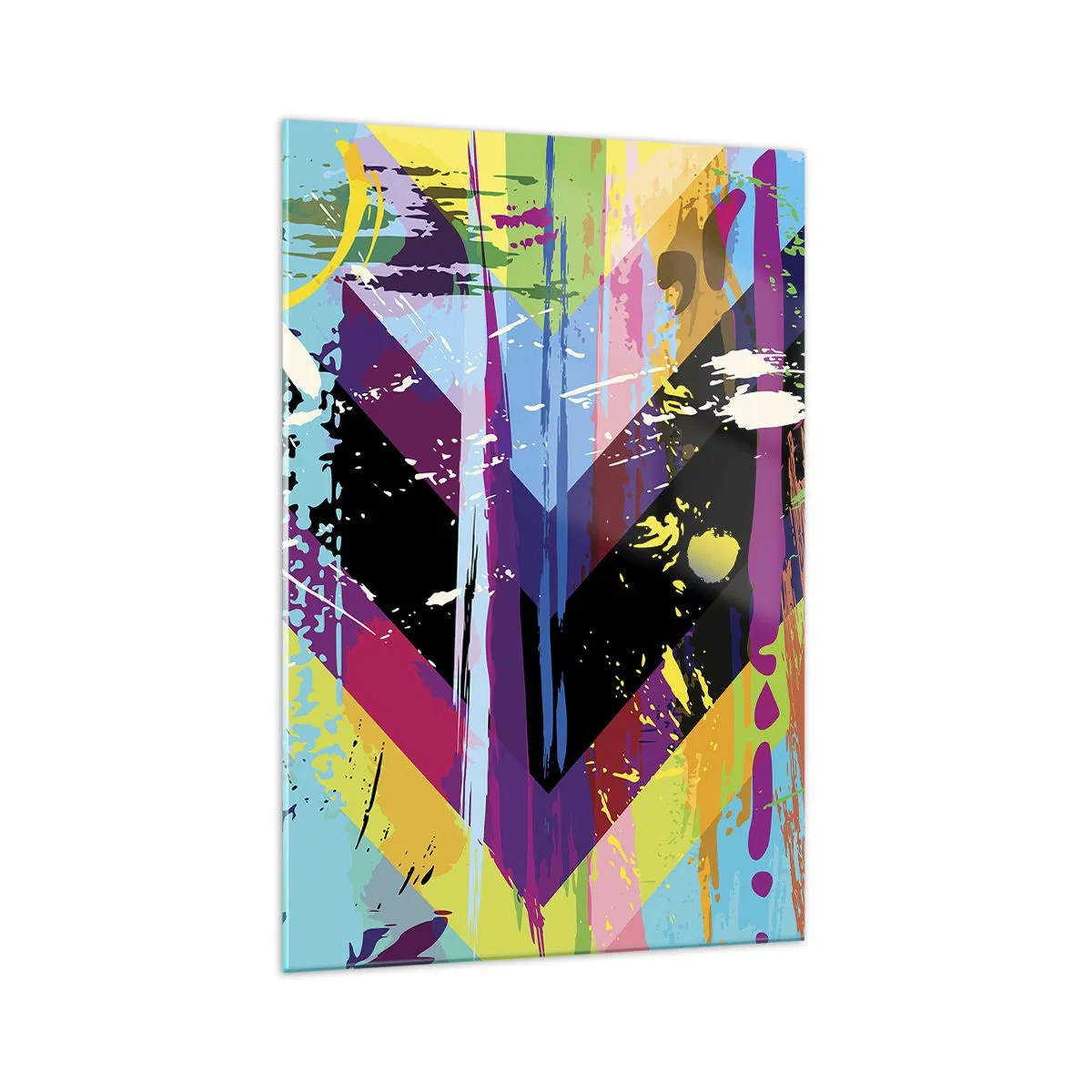 Obraz na skle - Zhora nadol - 70x100 cm