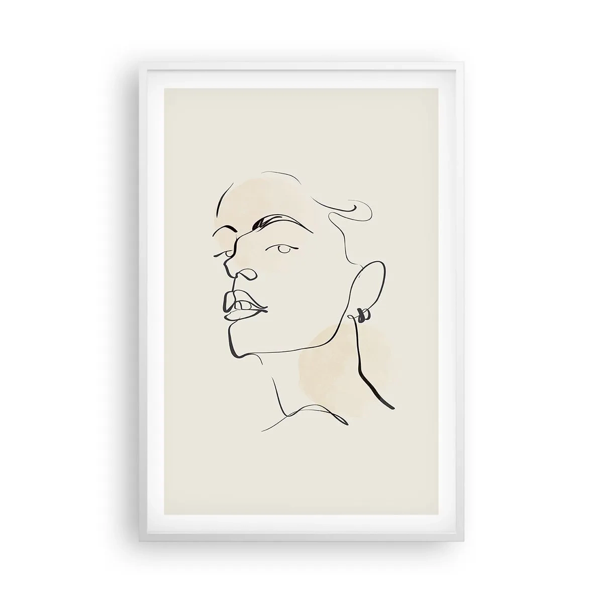 Plagát v bielom ráme - Hrdý pohľad - 61x91 cm