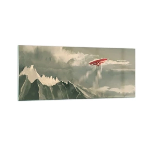 Obraz na skle - Nebojácny priekopník - 100x40 cm