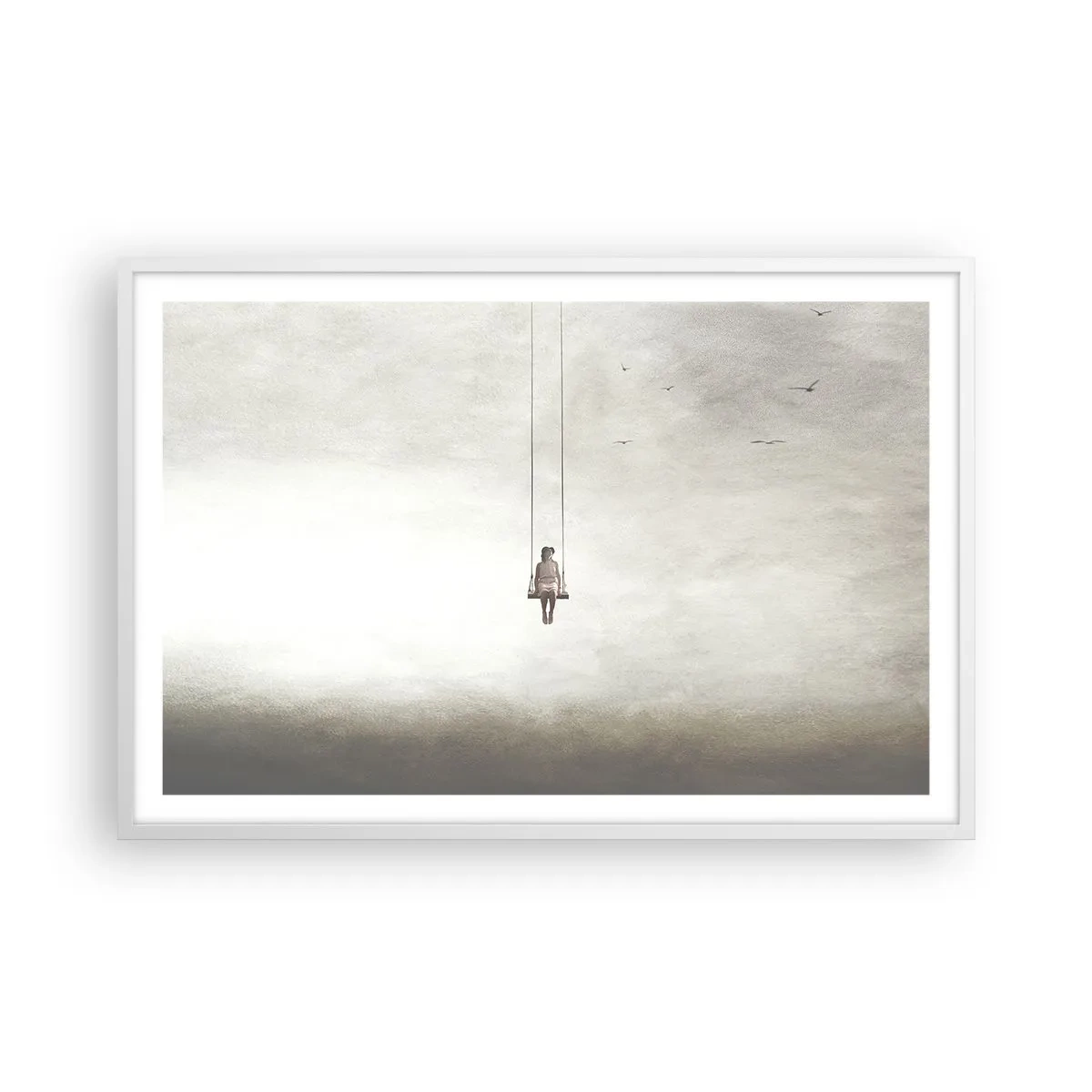 Plagát v bielom ráme - Dieťa v nás - 91x61 cm