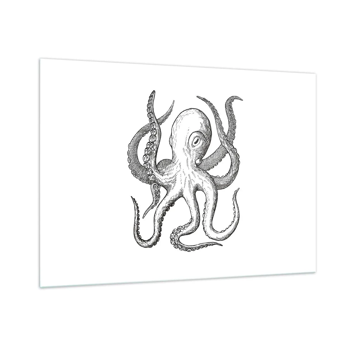 Obraz na skle - Tancujúca s vlnami - 100x70 cm