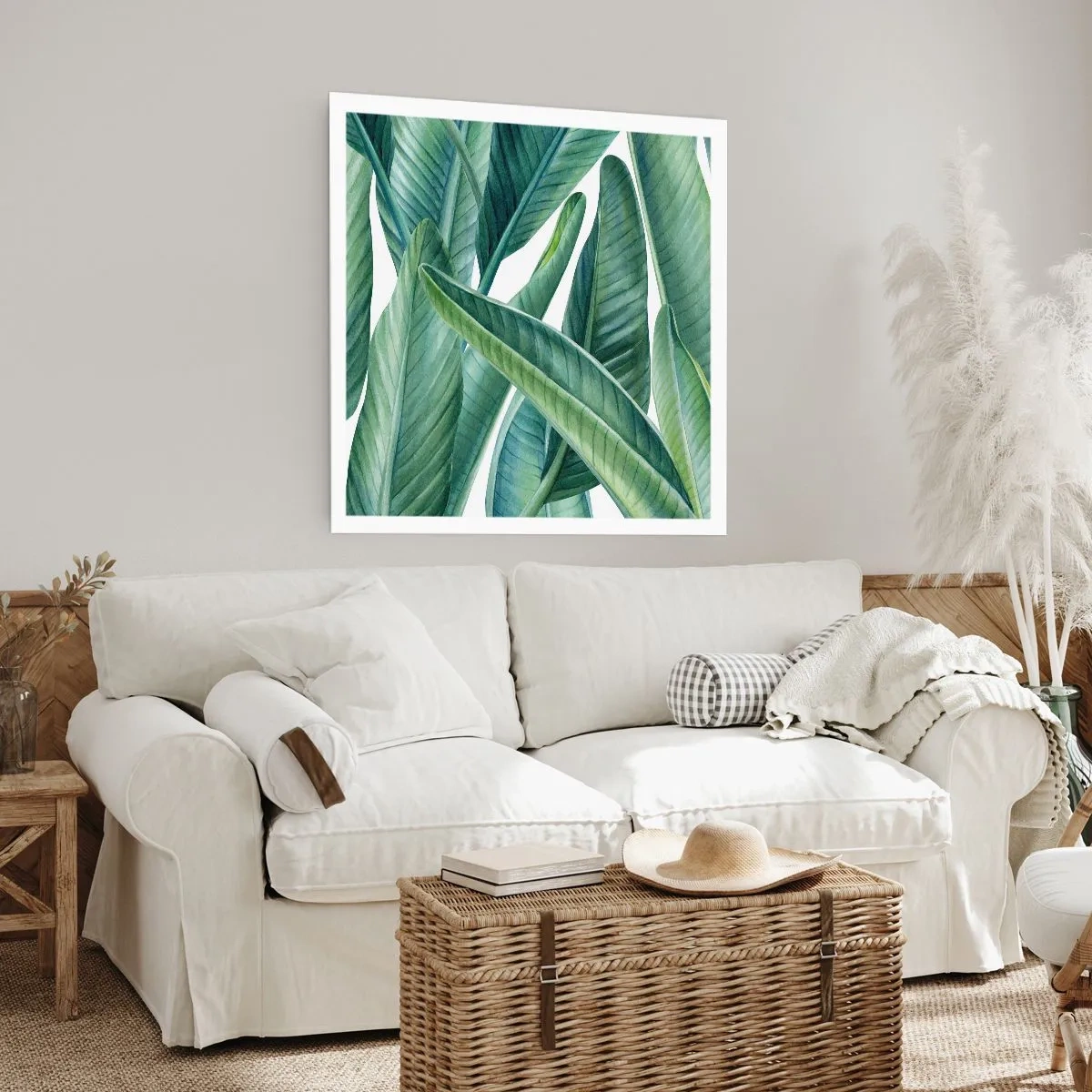 Plagát - Proste zelená - 30x30 cm