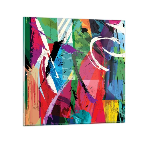 Obraz na skle - Rýchlo, živo a čulo - 50x50 cm
