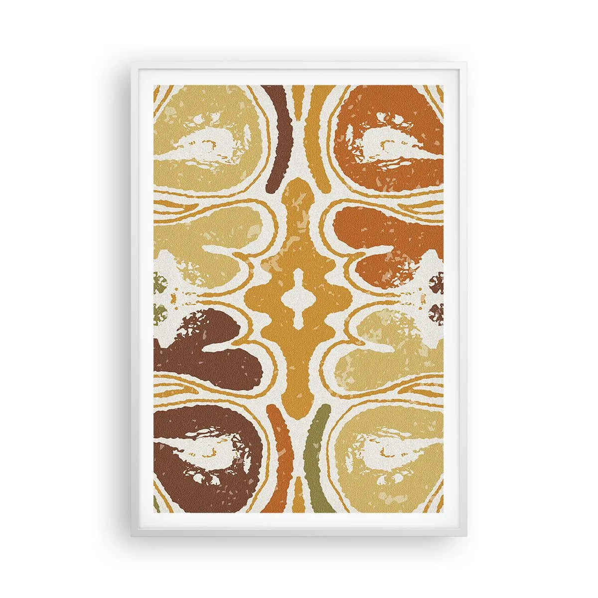 Plagát v bielom ráme - Sentimentálna abstrakcia - 70x100 cm